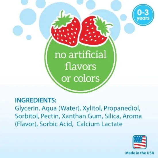 Dr. Brown's Infant-to-Toddler Training Toothbrush & Fluoride-Free Baby Toothpaste Strawberry Flavor - 0-3 years - Giraffe image {9}