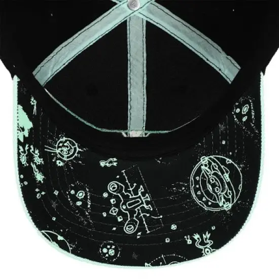 Starwars The Mandalorian Chibi Grogu Black Trucker Hat image {1}