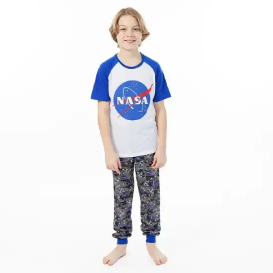 Sleep On It Boys Glow In The Dark NASA 2-Piece Pajama Sleep Pants Set image {3}