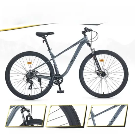 INFURNIC Bicycles, 29 Inch Mountain Bike for Women and Men, 8 Speed Mountain Bike, Blue, 70.8"*27.1"*41.7" image {2}