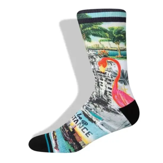 STANCE x WADE Striped Greetings Crew Socks image {1}