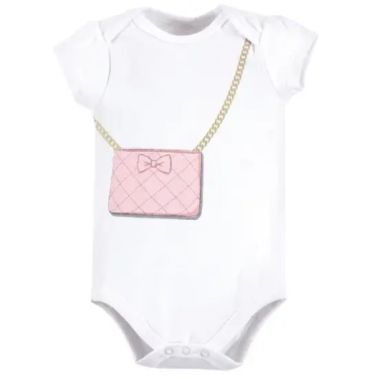 Little Treasure Baby Girl Cotton Bodysuits 5pk, Brunch image {5}