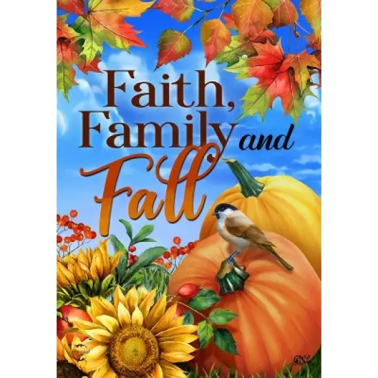 Briarwood Lane Double Sided House Flag 40x28 For Outdoor Faith Family and Fall For Fall House Flag image {4}