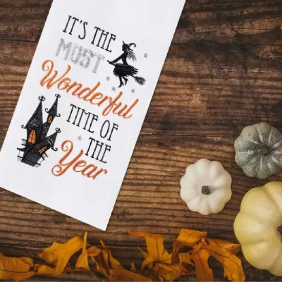 C&F Home It's The Most Wonderful Time Of The Year Halloween Flour Sack Kitchen Towel image {1}