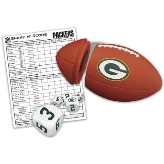 MasterPieces Officially Licsenced NFL Green Bay Packers Shake N' Score Dice Game for Age 6 and Up image {2}