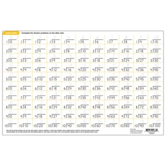 Teacher Created Resources Division Learning Mat image {2}