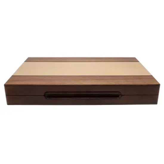 WE Games Backgammon Set with Walnut Stain Wood Case - 12 in. image {6}