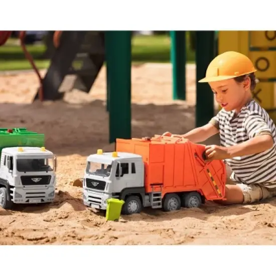 DRIVEN &ndash; Toy Recycling Truck (Orange) &ndash; Standard Series image {2}