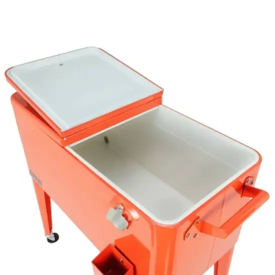 80qt Portable Rolling Patio Cooler - Permasteel
 image {4}