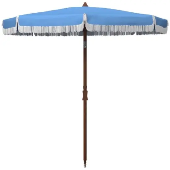 Estonia 6.5 Ft Fringe Beach Umbrella - PAT8500 - Safavieh image {3}