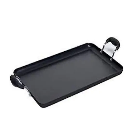 Winco Hard Anodized Aluminum Griddle, 19.62" x 12.25" image {1}