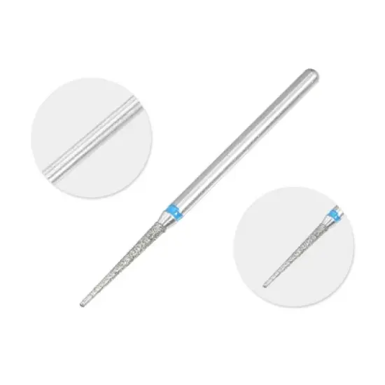 Unique Bargains Emery Nail Drill Bit Set for Acrylic Nails 3/32 Inch Nail Art Tools 44.4mm Length Blue 10 Pcs image {2}