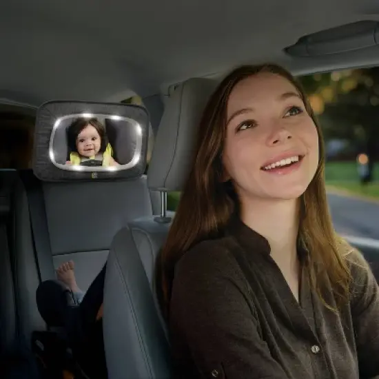 Go by Goldbug Light Up Mirror For Rear And Forward Facing Car Seats image {1}