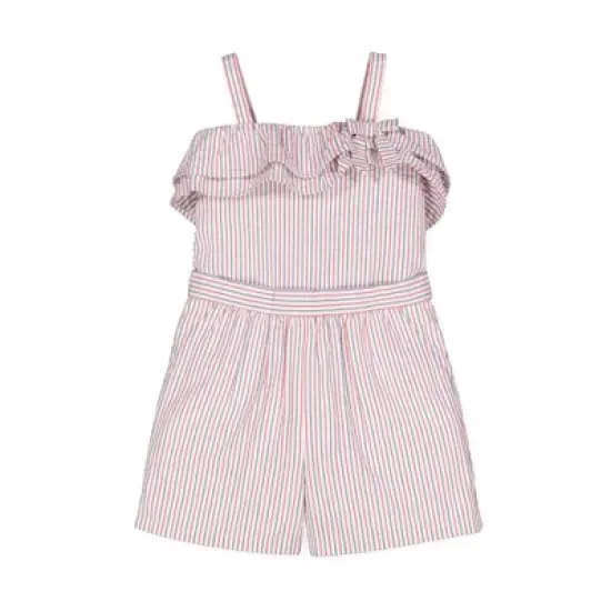 Hope & Henry Girls' Ruffle Edge Romper, Toddler image {4}