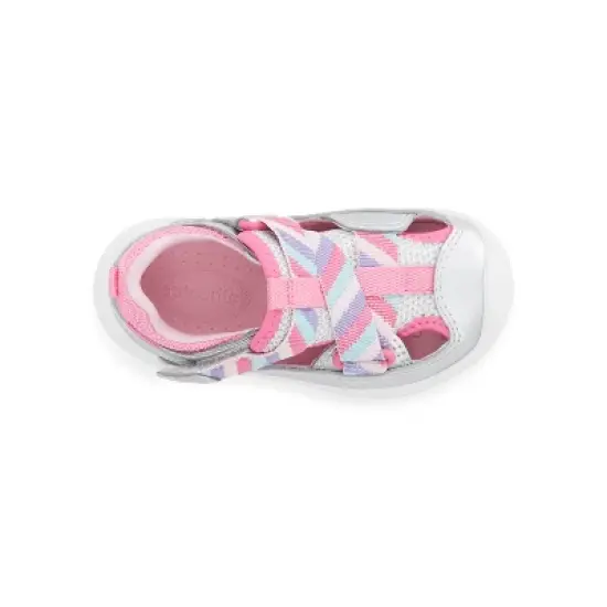 Stride Rite Kids Unisex Surf Sneaker Sandal | 7 | Silver Rainbow image {5}