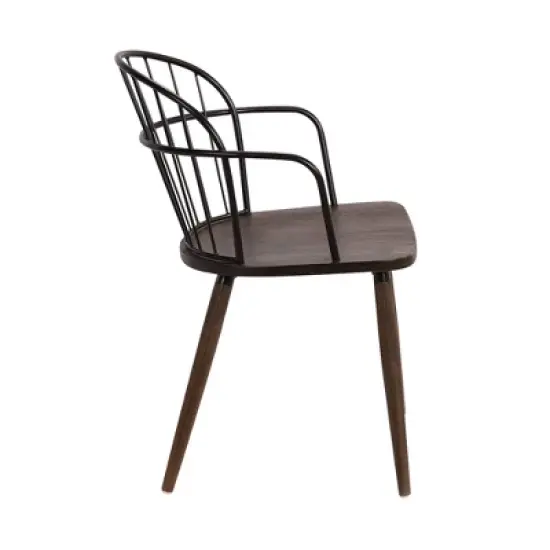 Bradley Steel Framed Side Chair - Armen Living image {2}