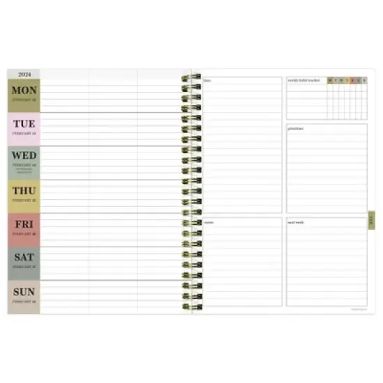 TF Publishing 2024 Weekly/Monthly Planner 8"x6.5" Printed Garden image {2}