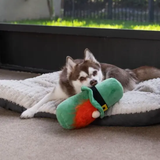 St. Patrick's Day Hide a Ball Gnome Dog Toy image {6}