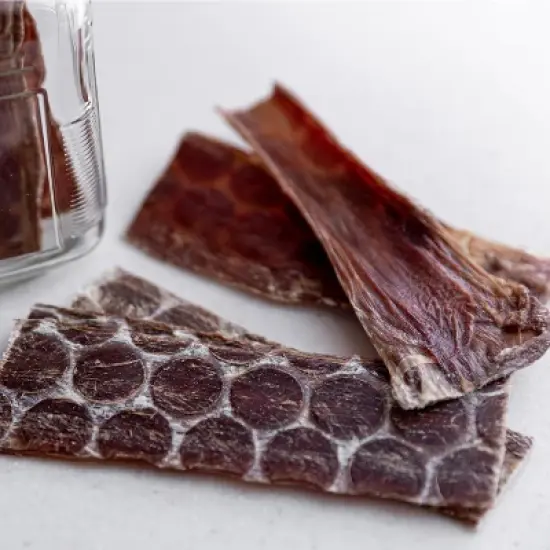 Mighty Paw Beef Gullet Jerky | 100% Natural Dog Treats, 14 oz Bag image {2}