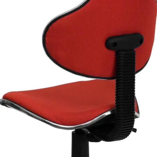 Emma and Oliver Red Fabric Swivel Ergonomic Task Office Chair image {5}