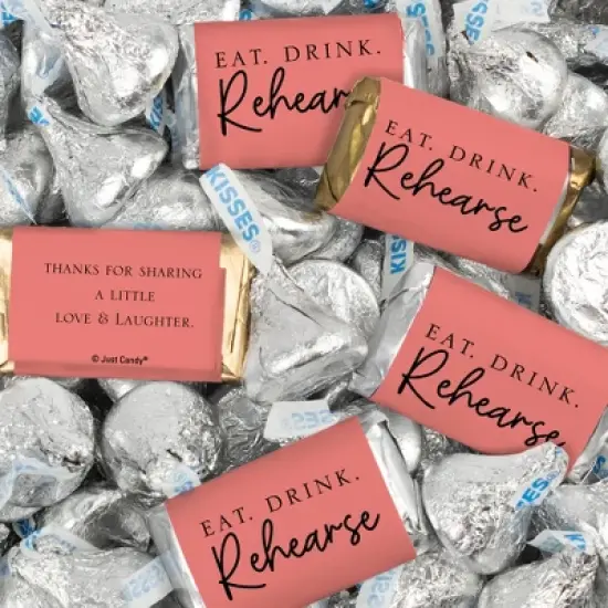 124 Pcs Wedding Rehearsal Dinner Candy Favors Miniatures Chocolate & Kisses (1.52 lbs) image {6}