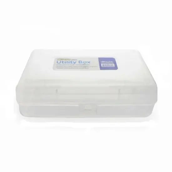 BAZIC Products&reg; Clear Multipurpose Utility Box, Pack of 6 image {1}