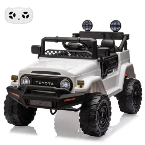 12V Ride On Truck Car for Kids, Kids Car w/2.4G Remote Control, Led Lights, Suspension, Safety Belt, Powered Electric Vehicle for Boys and Girls image {10}