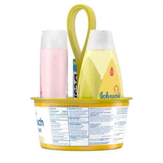 Johnson's First Touch Baby Gift Set Includes Baby Bath Wash & Shampoo, Body Lotion, & Diaper Rash Cream - 3ct image {4}