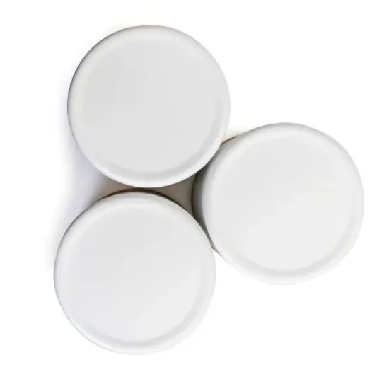MegaChef Kitchen 4 Piece Bamboo Storage and Organization Canister Set in White image {4}