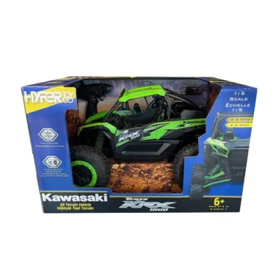 Hyper RC Kawasaki Teryx KRX 1000 - 1:5 Scale: Remote Control Vehicle with Battery-Powered ABS Construction image {5}