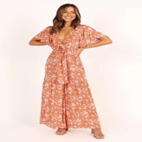 Petal and Pup Womens Luelle Tie Front Jumpsuit image {5}