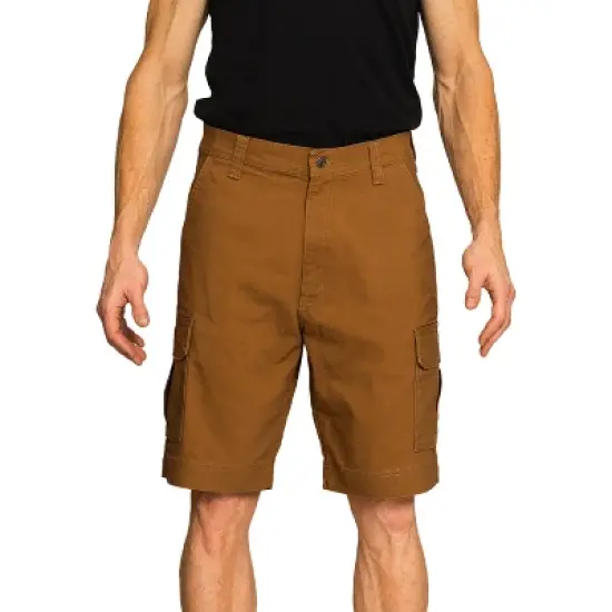 Full Blue Men's Performance Stretch Duck Canvas Cargo Short image {9}