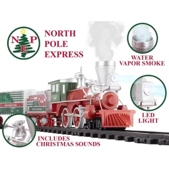 Lionel North Pole Express Battery Operated O-Gauge Train Set: 44-Piece Toy Vehicle Playset image {17}
