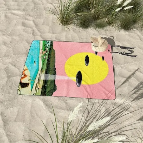 MsGonzalez Invasion on vacation UFO Picnic Blanket - Deny Designs image {2}