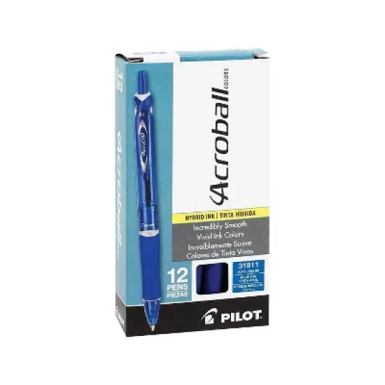 Pilot Acroball Colors Retractable Ballpoint Pens Medium Point Blue Ink 221101 image {2}