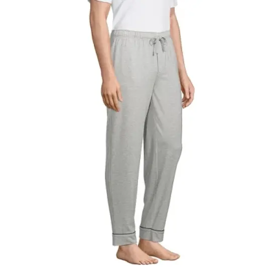 Lands' End Men's Brush Back Knit Pajama Pants image {2}