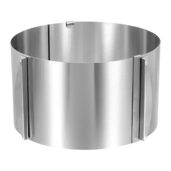 Unique Bargains Adjustable Stainless Steel Nonstick Retractable Round Cake Ring image {8}