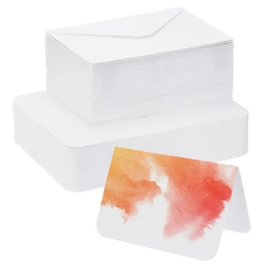 Unique Bargains Pure Cotton Watercolor Card Set with Envelopes image {6}