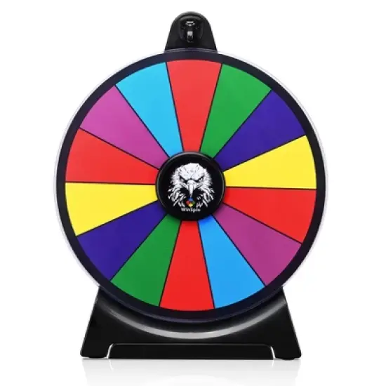 WinSpin 10"/12"/20"/24" Prize Wheel Spinning Game Tabletop / Dual-Use Whirl of Fortune Eagle image {11}