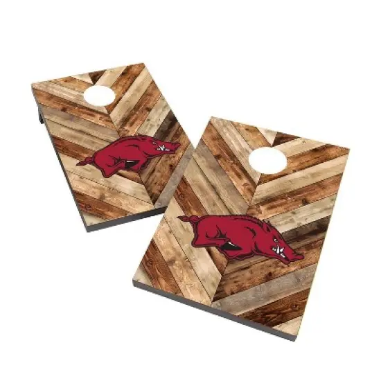 NCAA Arkansas Razorbacks 2'x3' Cornhole Bag Toss Game Set image {1}
