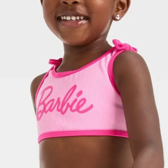 Toddler Girls' Barbie Tankini Set - Pink image {1}