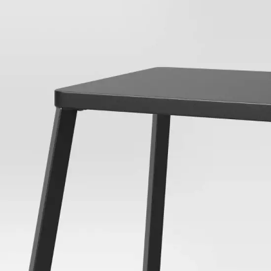 2pk Metal Counter Height Barstool Black - Room Essentials&trade;: Steel Frame, Powder-Coated Finish, Armless Design image {3}