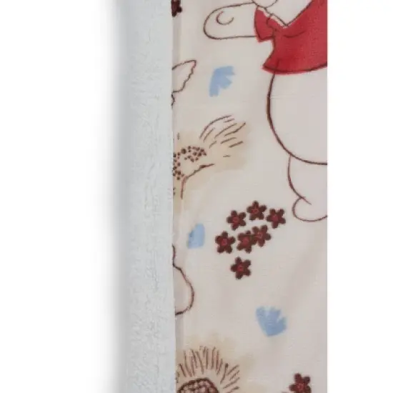 50"x60" Winnie the Pooh Faux Shearling Throw Blanket image {2}