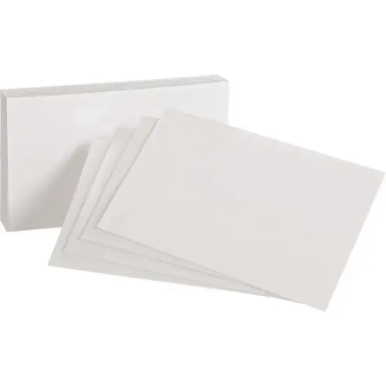 Oxford&reg; Ruled Index Cards, 5" x 8", White, 100 Per Pack, 10 Packs image {2}