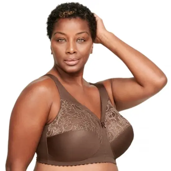 Glamorise Womens MagicLift Original Support Wirefree Bra 1000 Mocha image {2}