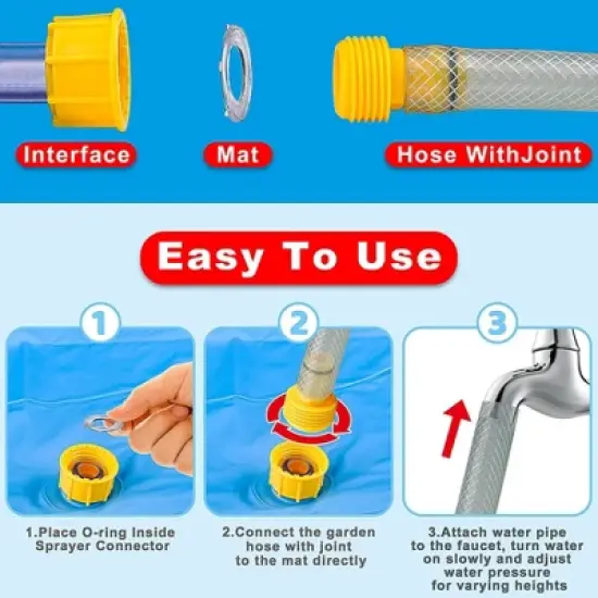 SLOOSH - 60" Sprinkler Mat Set (Shark and Dinosaur) image {2}