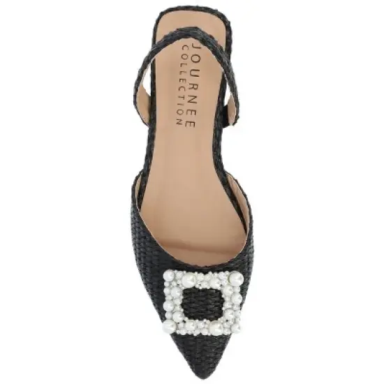 Journee Collection Womens Hannae Sling Back Pointed Toe Flats image {3}
