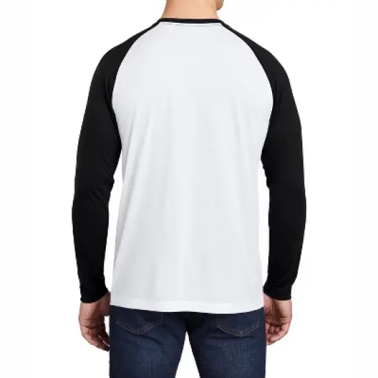 Mafoose Men's Tri-Blend Long Sleeve Wicking Raglan Tee for Active Comfort image {11}