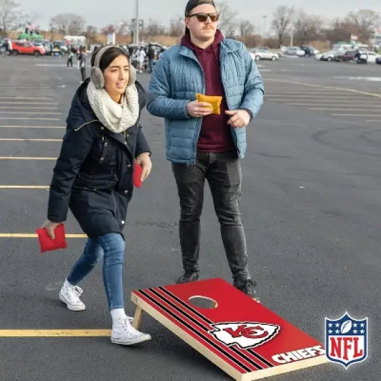 NFL Kansas City Chiefs 2'x3' Wood Cornhole Set image {6}