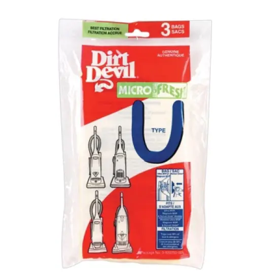 Dirt Devil - Micro Fresh Vacuum Bag - For Bag - Pack of 3 image {1}
